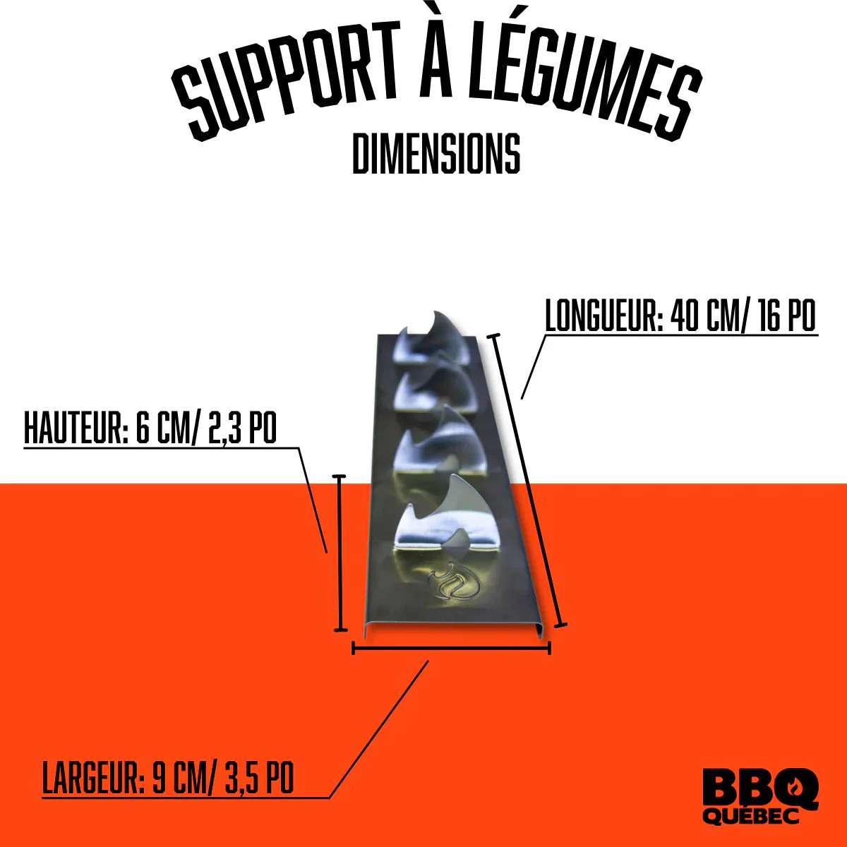 Ensemble de 2 supports a légumes - BE1132