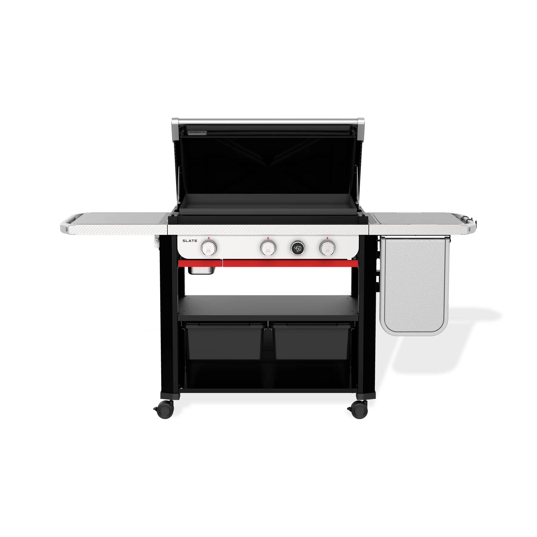 Gril plancha antirouille Slate 30 po avec tablette latérale extensible - 1500013