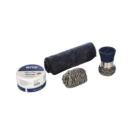 KN5301  - COFFRET NETTOYAGE PLANCHA Nécessaire de nettoyage pour plancha: boule inox, microfibre, cleaner