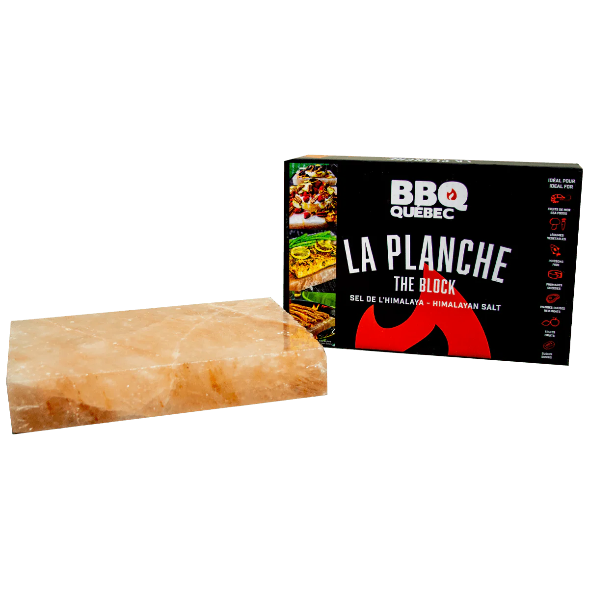 La planche de sel rose de l’Himalaya BBQ Québec