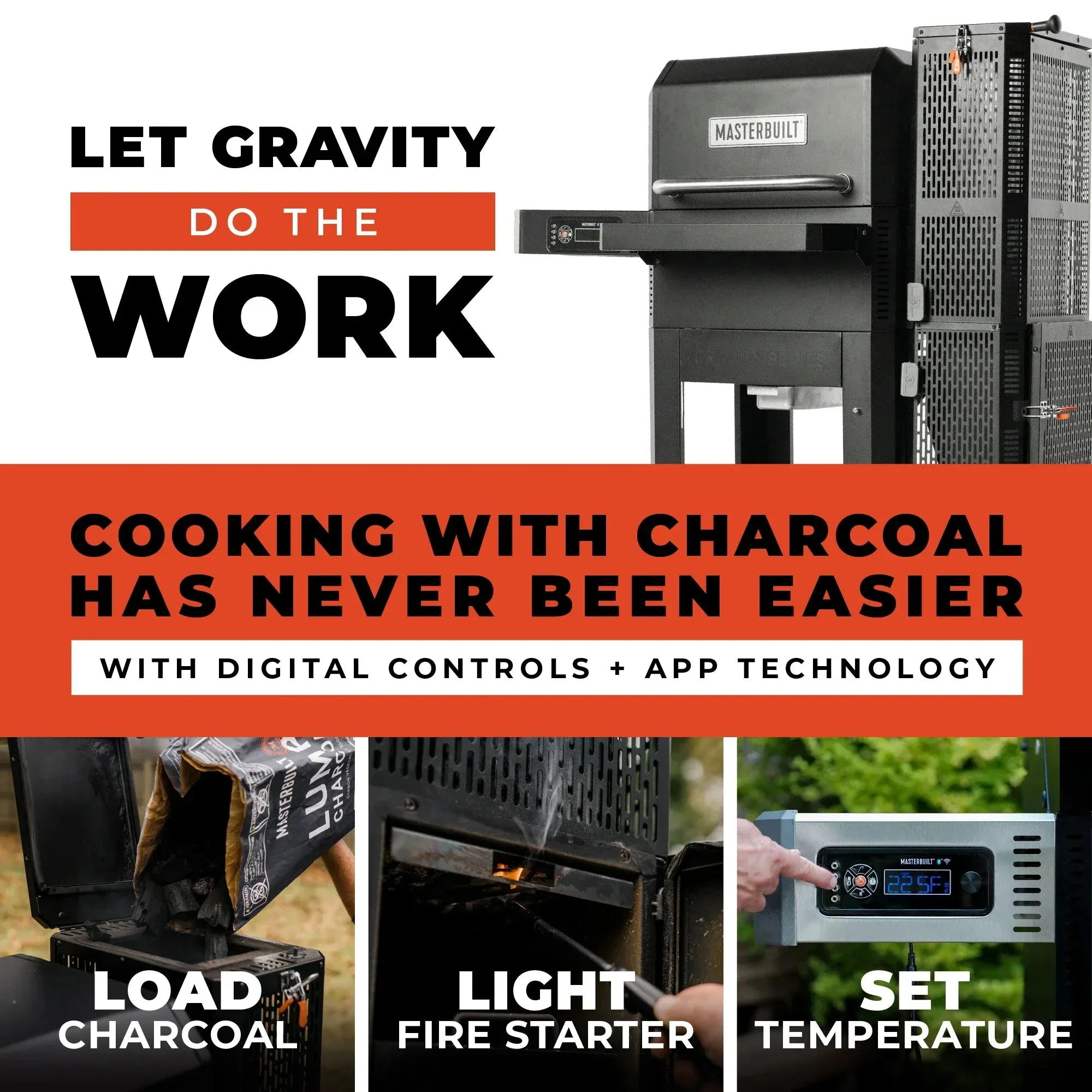 MB20041023 - Gravity Series 600 Digital Charcoal Grill + Smoker - Image 9