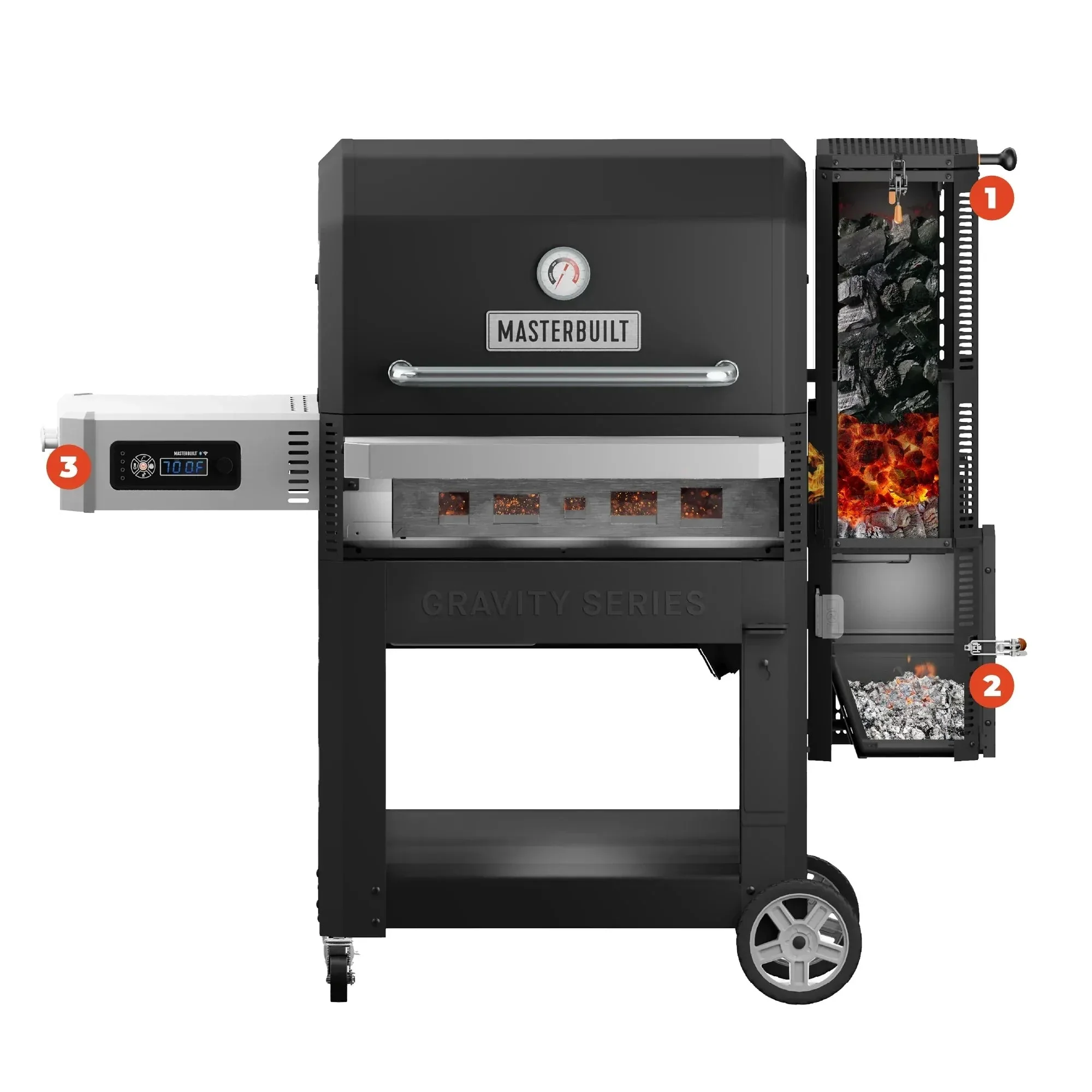 MB20041220 - Gravity Series 1050 Digital Charcoal Grill + Smoker - Image 9