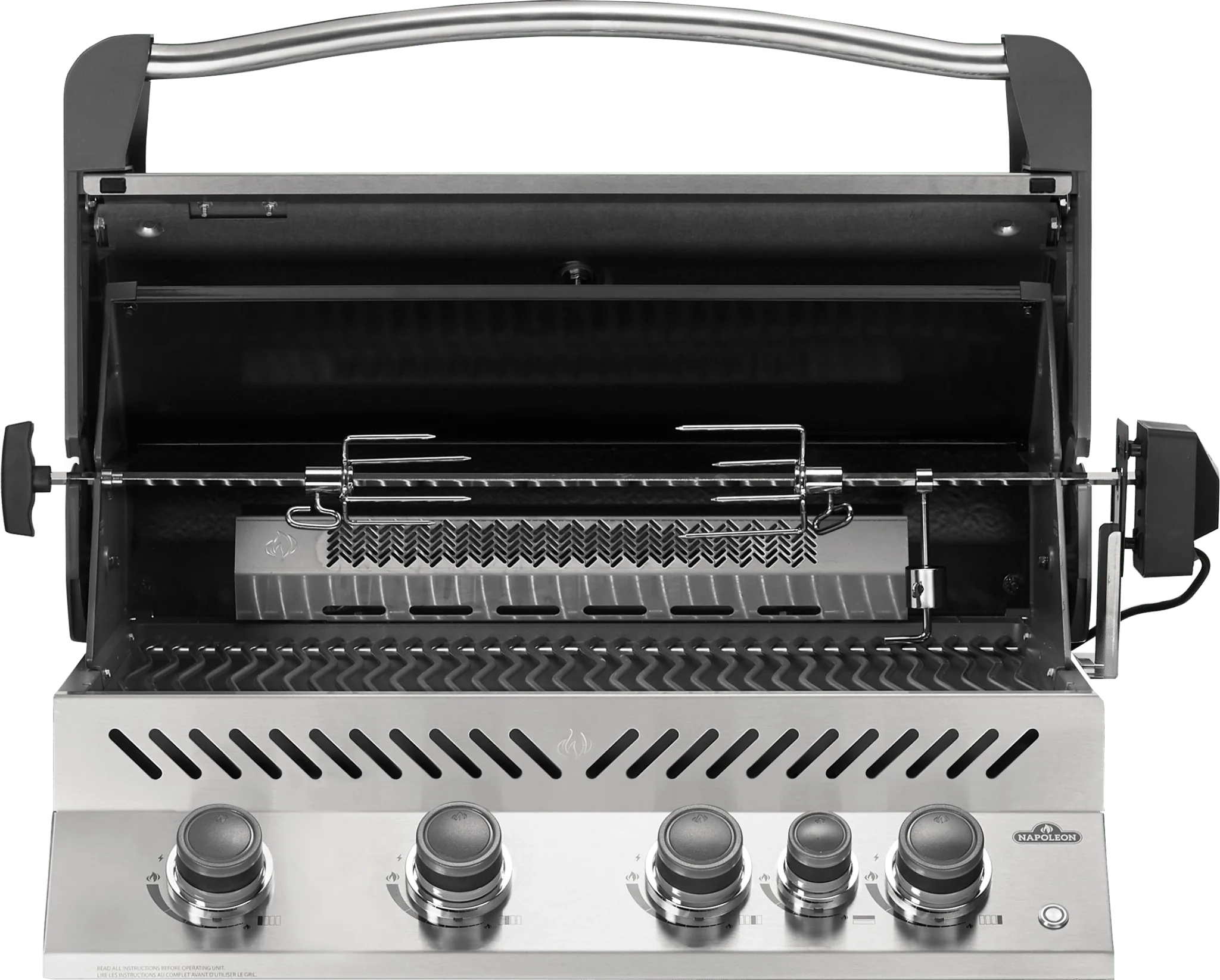 Napoleon Gril encastré Prestige 500 BBQ au gaz naturel avec brûleur arrière infrarouge - Image 2