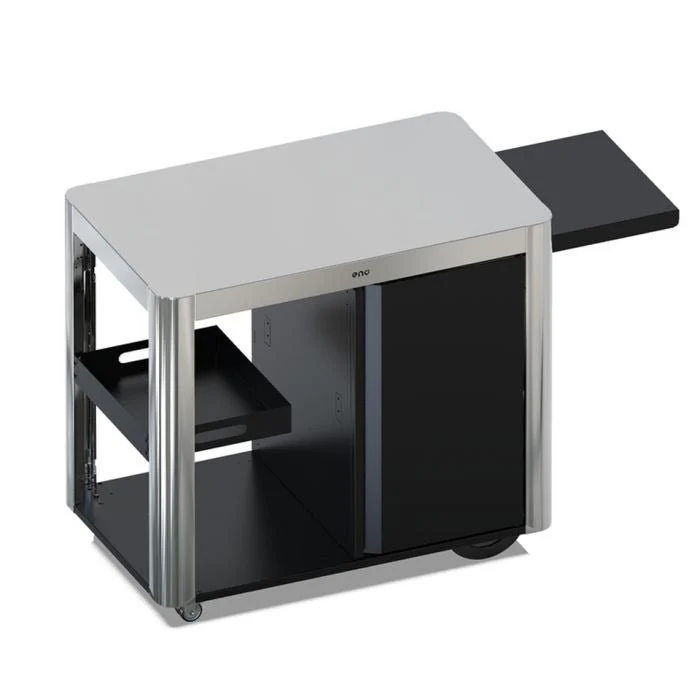 PDIS20185 - PACK ACHILLE NOIR/INOX PORTE+CLOISONS+TABLETTES