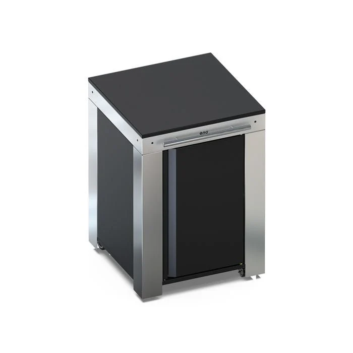 PMIP06185 - Desserte FÉLIX 60 cm Noir et Inox