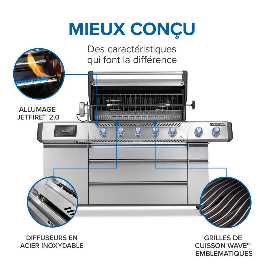 PRO665VXRSIBNSS - Gril Prestige PRO 665 Élite au gaz naturel avec technologie intelligente et boîte à fumage électrique - Image 10